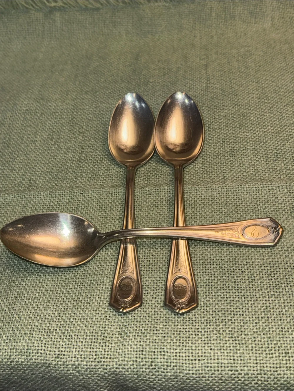 Silver-Tone Stainless Steel Teaspoons- Set of 12